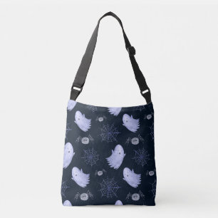 Bolso Cruzado Gracioso patrón de Halloween con araña fantasma.