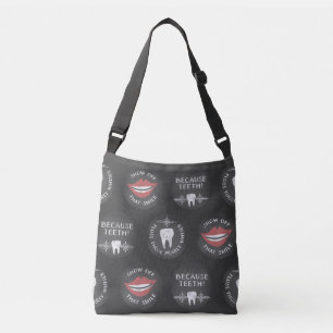 Bolso Cruzado Gracioso patrón dentista - Higienista dental cura