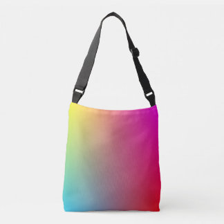 Bolso Cruzado Gradiente amarillo, magenta, azul y rojo