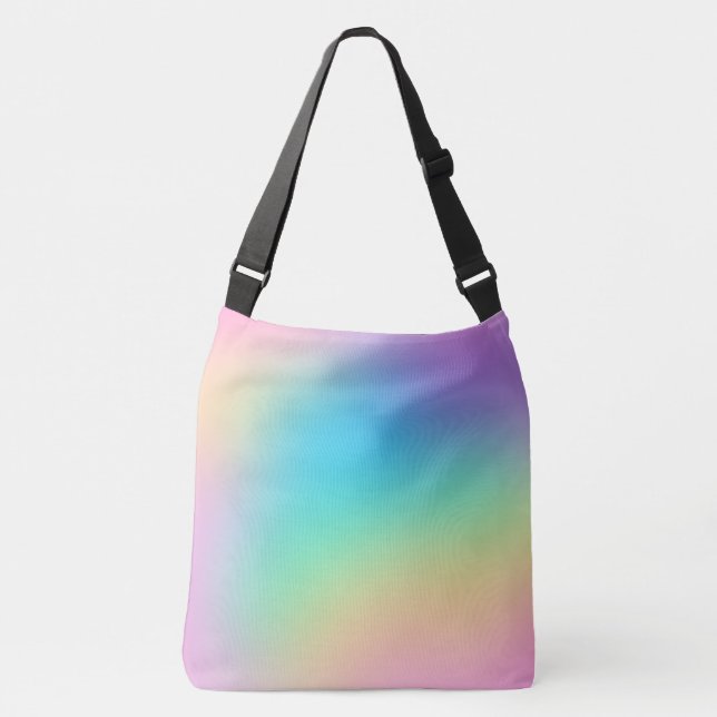 Bolso Cruzado Gradiente de arcoiris prudente suave (Anverso)