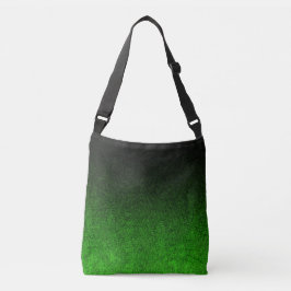 Bolso Cruzado Gradiente de Purpurina verde y negro