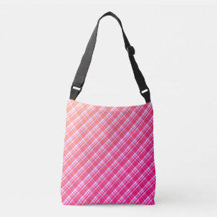 Bolso Cruzado Gradiente rosado en relieve