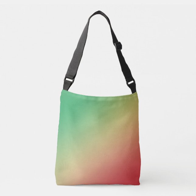 Bolso Cruzado Gradiente Verde, Amarillo y Rojo (Anverso)