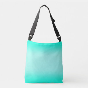 Bolso Cruzado Gradiente verde moderno Patrón de naturaleza acuar