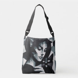 Bolso Cruzado Graffiti Cat Lady