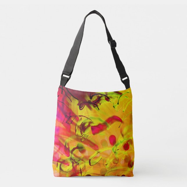 Bolso Cruzado Graffiti ligero Arte gráfico urbano abstracto mode (Anverso)
