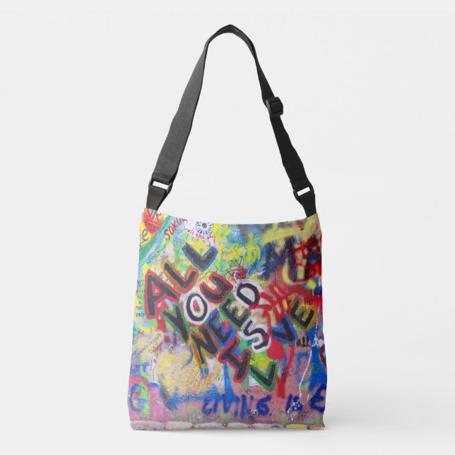 Bolso Cruzado Graffiti Love (Anverso)