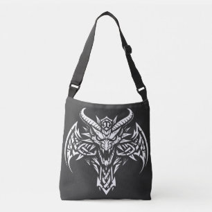 Bolso Cruzado    Gráfico de Cabeza de Demonio Tribal por BurnsIn