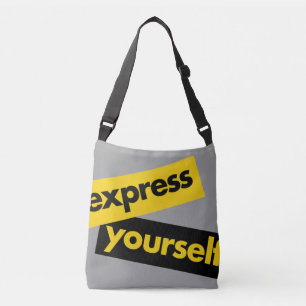 Bolso Cruzado Gráfico moderno, vibrante y audaz de Express Yours