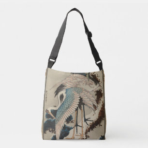 Bolso Cruzado Grasas en una nieve cubierta Hokusai