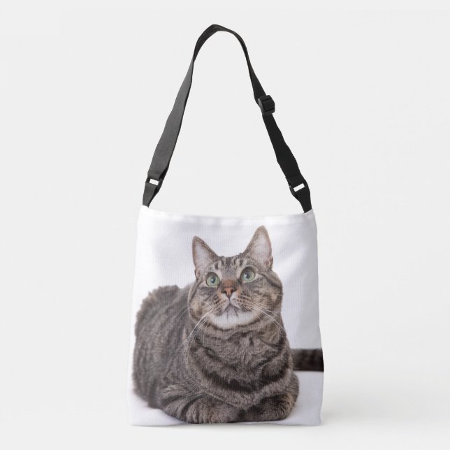 Bolso Cruzado Gray Tabby Cat (Reverso)