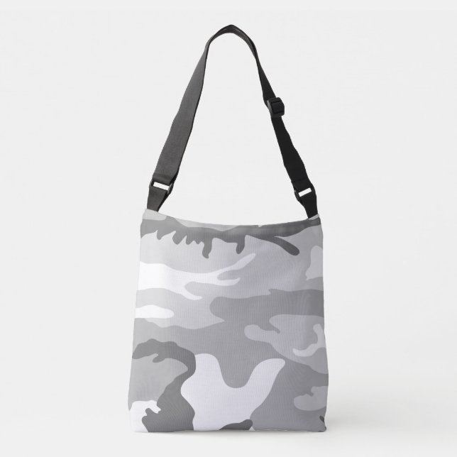 Bolso Cruzado Gray Urban Military Camouflage Pattern (Anverso)