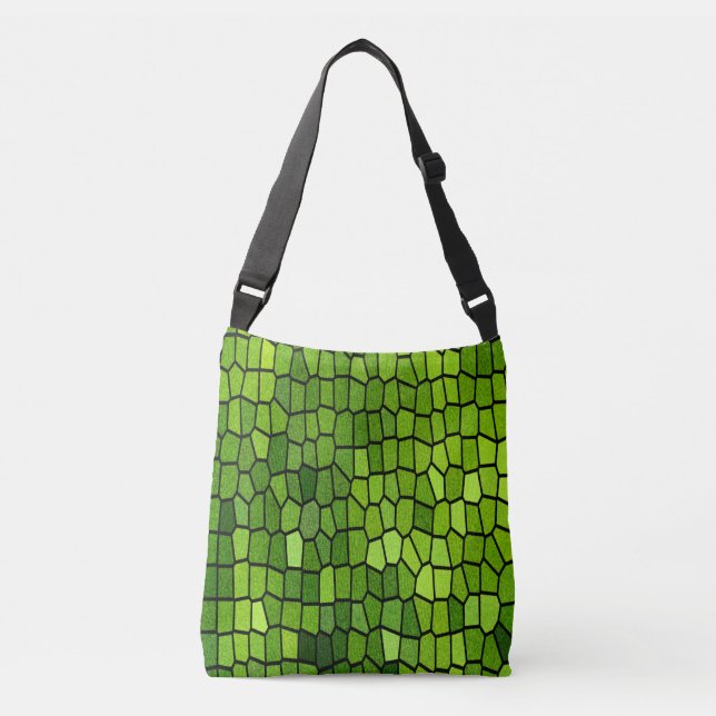 Bolso Cruzado Green Stain Glass Look (Anverso)