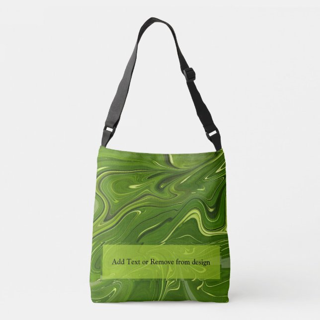 Bolso Cruzado Green Swirls (Reverso)