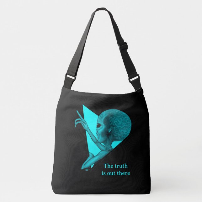 Bolso Cruzado Grey Alien, la verdad está ahí fuera (Anverso)