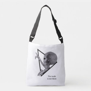 Bolso Cruzado Grey Alien, la verdad está ahí fuera