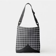 Bolso cruzado gris negro de muy buen gusto de la