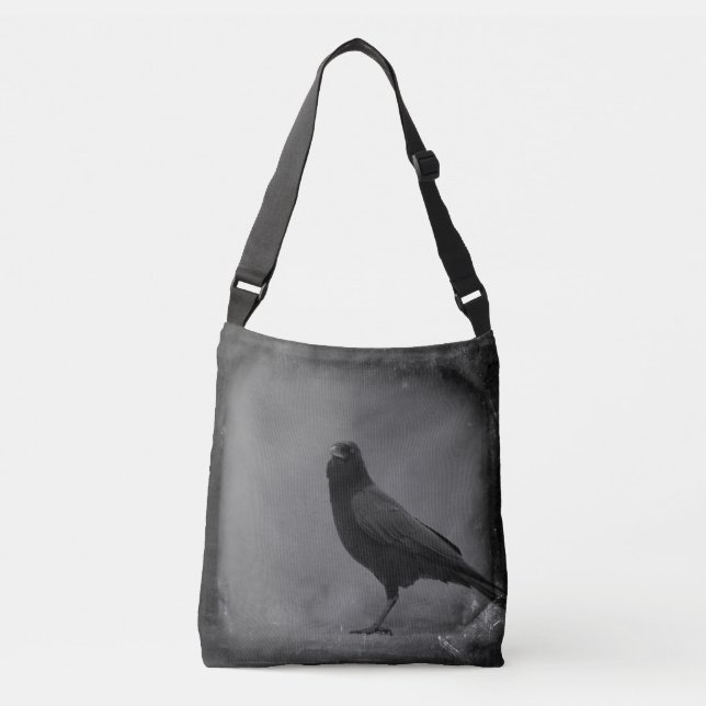 Bolso Cruzado Grungy Crow (Anverso)