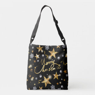 Bolso Cruzado Guay Gold Black Dark Metallic Luxury Fashion Xmas