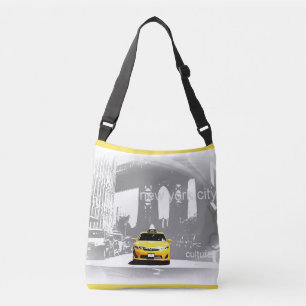 Bolso Cruzado Guay Nyc New York City Brooklyn Bridge Yellow Taxi