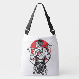Bolso Cruzado Guerrera Samurái Femenina – Tatuaje de Rosa de Dra