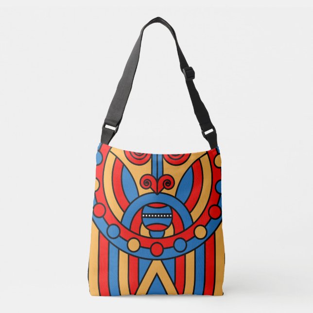 Bolso Cruzado guerrero tribal africano (Anverso)
