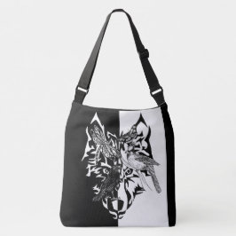 Bolso Cruzado Guías de animales en blanco y negro