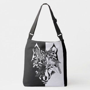 Bolso Cruzado Guías de animales en blanco y negro