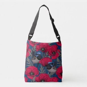 Bolso Cruzado Guirnaldas y amapolas