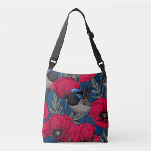 Bolso Cruzado Guirnaldas y amapolas