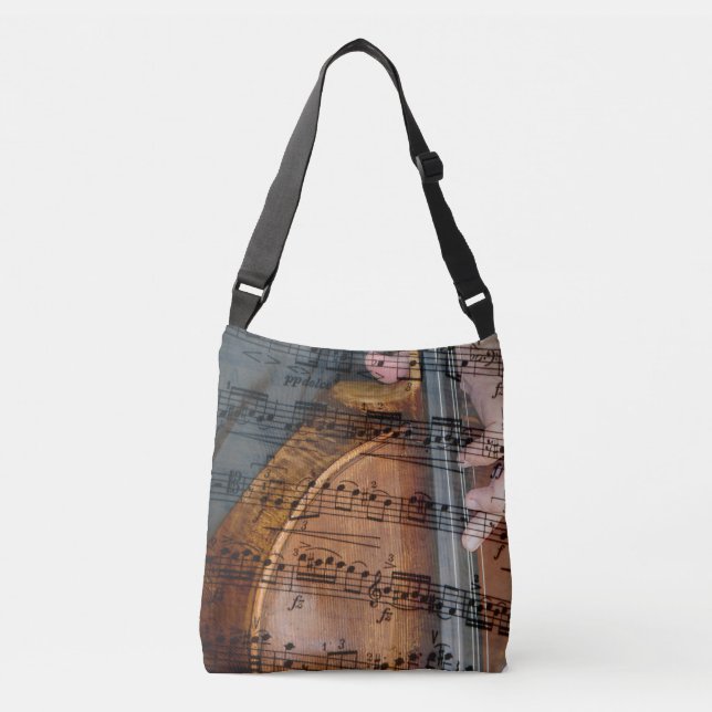 Bolso Cruzado Guitarra acústica moderna (Anverso)