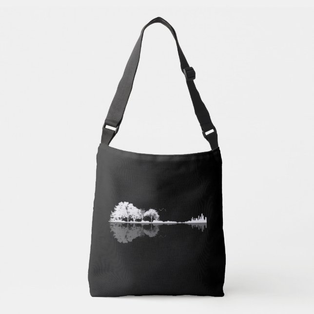 Bolso Cruzado Guitarra natural (Anverso)