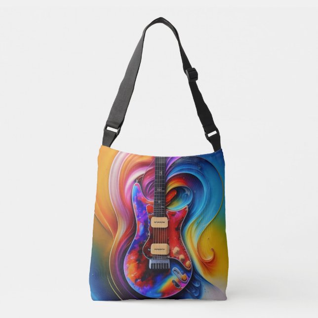 Bolso Cruzado Guitarra Surrealista (Anverso)