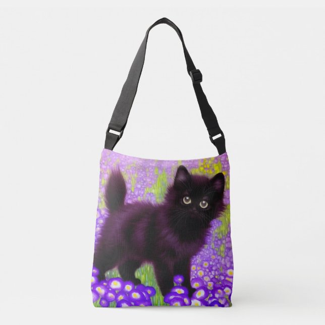 Bolso Cruzado Gustav Klimt Black Kitten (Anverso)