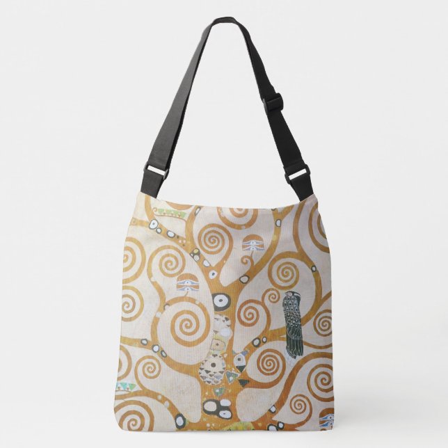 Bolso Cruzado Gustav Klimt El Árbol De La Vida Art Nouveau (Anverso)