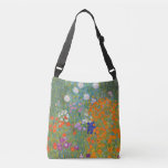 Bolso Cruzado Gustav Klimt Flor Jardín Naturaleza<br><div class="desc">Un bonito cuadro del jardín,  un cuadro clásico de Gustav Klimt,  llamado Cottage Garden,  o Bauergarten,  1907,  que se encuentra cerca de un jardín de flores,  un cuadro de flores de colores.</div>