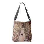 Bolso Cruzado Gustav Klimt Garden Path Painting, tonos de tierra<br><div class="desc">Eleva tu estilo diario con esta bolsa de cadáveres con la obra maestra de Gustav Klimt "Garden Path with Chickens". Esta vibrante reproducción capta los detalles intrincados y los colores vibrantes de la pintura original, infundiendo sus salidas diarias con brillo y encanto. Perfecto para llevar comestibles, libros o artículos de...</div>
