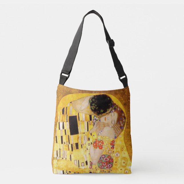 Bolso Cruzado Gustav Klimt La Pintura Clásica Del Beso (Anverso)