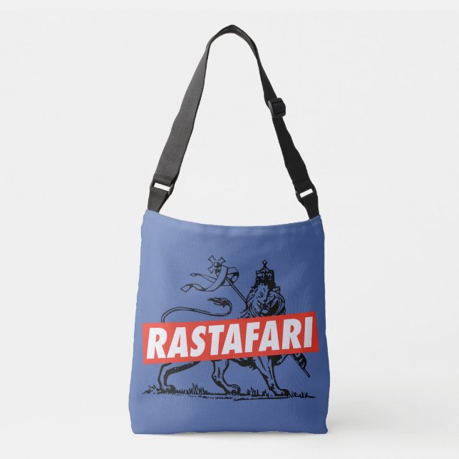 Bolso Cruzado Haile Selassie - Jah Rastafari reggae Roots Bag - (Anverso)