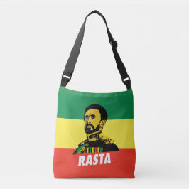 Bolso Cruzado Haile Selassie - Jah Rastafari reggae Roots Bag -