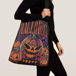 Bolso Cruzado Halloween, Florece la Coven de Calabaza, Gótico
