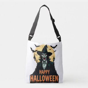 Bolso Cruzado Halloween Horror Bruja con ojos rojos