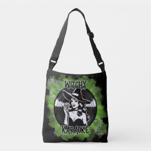 Bolso Cruzado Halloween Karaoke Disco Vintage Pin up Witch