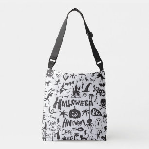 Bolso Cruzado Halloween Monster Doodles Fun
