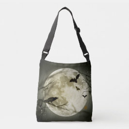 Bolso Cruzado Halloween Moon Spooky Crows