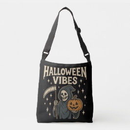 Bolso Cruzado Halloween Vibes Reaper - Negro