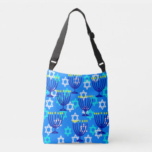 Bolso Cruzado Hanukkah Menorahs