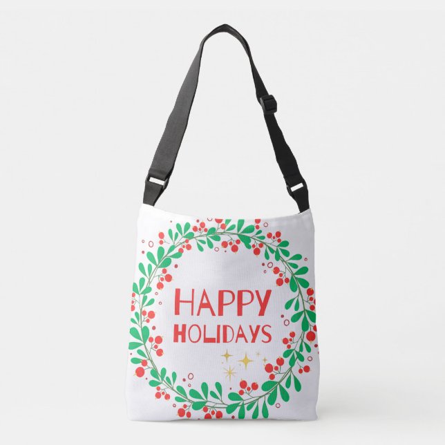 Bolso Cruzado Happy Holidays (Anverso)