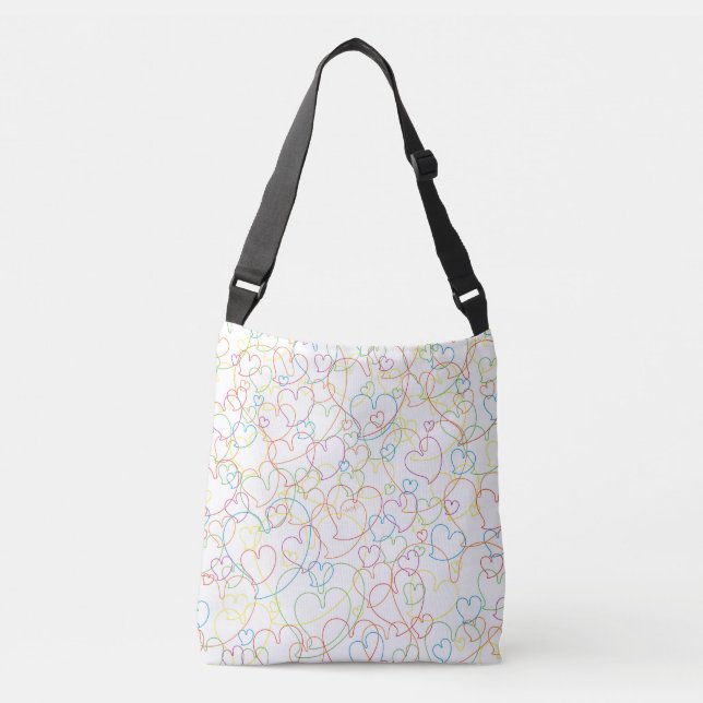 Bolso Cruzado Hearts Net Classic (Anverso)