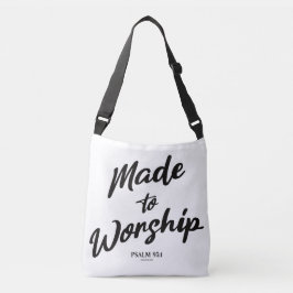Bolso Cruzado Hecho para Adorar Salmo 95:1